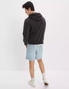 American Eagle AE Super Soft Fleece Hoodie Herren Schwarz | JUKMC9158