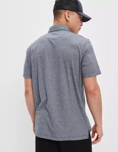 American Eagle AE Super Soft Legend Jersey Polo Shirts Herren Navy | TXPRK3859