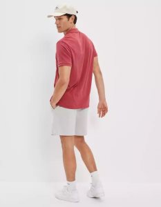 American Eagle AE Super Soft Legend Pique Polo Shirts Herren Rot | MWZXL2189