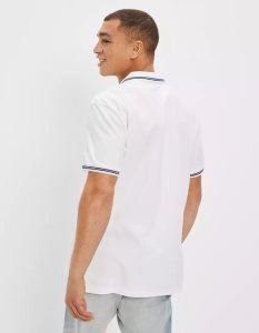American Eagle AE Super Soft Legend Pique Polo Shirts Herren Weiß | XROEN0634