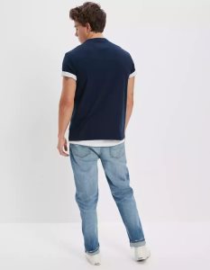 American Eagle AE Super Soft Legend Pocket T-shirts Herren Navy | MESJZ9854