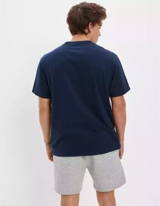 American Eagle AE Super Soft Legend T-shirts Herren Navy | NLDIA0816