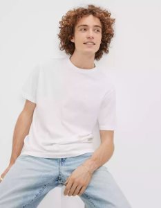 American Eagle AE Super Soft Legend T-shirts Herren Weiß | OSPFT9023