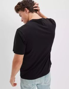 American Eagle AE Super Soft Legend V-Neck T-shirts Herren Schwarz | WMNOK0239
