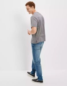 American Eagle AE Super Soft Photoreal Graphic T Shirt Herren Grau | UOBXF5192