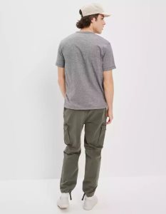 American Eagle AE Super Soft Slub T-shirts Herren Grau | OPKJQ6524