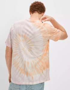American Eagle AE Super Soft Tie-Dye T-shirts Herren Orange | ZAPCB1905