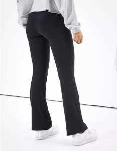 American Eagle AE The Everything Highest Taille Flare Leggings Damen Schwarz | KVCXU9058