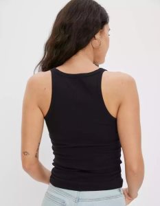 American Eagle AE True Muskelshirt Damen Schwarz | UBTFW9641