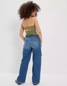 American Eagle AE Twist-Back Tube Bodys Damen Olivgrün | OEPWV0475