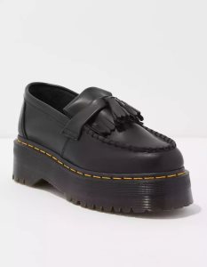 American Eagle Adrian Plattform Tassel Loafers Damen Schwarz | XWBGR9468