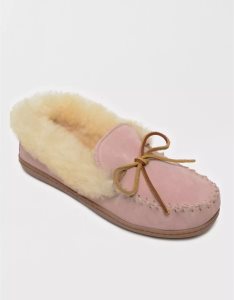 American Eagle Alpine Sheepskin Moccasin Hausschuhe Damen Rosa | LZVDR7234