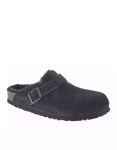 American Eagle Boston Shearling Clog Freizeitschuhe Herren Schwarz | MWJYX7384