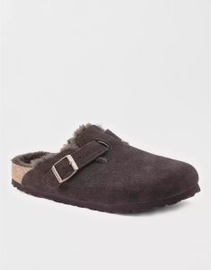 American Eagle Boston Shearling Clog Freizeitschuhe Herren Dunkelbraun | ULWMG6890