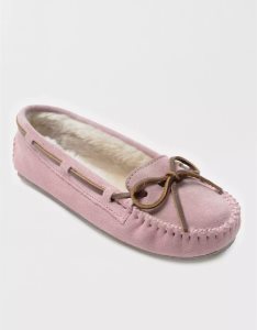 American Eagle Cally Moccasin Hausschuhe Damen Rosa | QTPLU5386