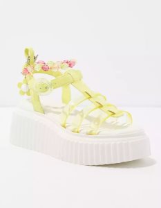 American Eagle Circus NY Ester Plattform Sandal Keilabsatz Damen Gelb | FBGXH1845