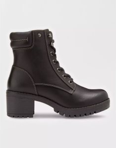 American Eagle Eastland Brynn Spitze-Up Reißverschluss Stiefel Damen Schwarz | REZDQ8054