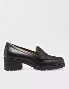 American Eagle Eastland Newbury Penny Loafers Damen Schwarz | FNLWS9712
