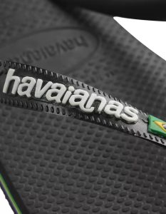 American Eagle Havaianas Brazil Logo Flip Flops Herren Schwarz | XIWRA1487