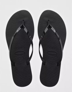 American Eagle Havaianas Metallic Flip Flops Damen Schwarz | UFLOY6827