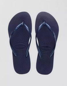 American Eagle Havianas Slim Flip Flops Damen Navy | AMNCB5201