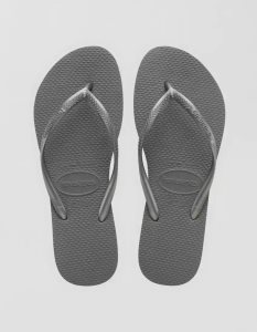 American Eagle Havianas Slim Flip Flops Damen Silber | IEZUH2391