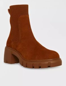 American Eagle Hayle Plattform Chelsea Stiefel Damen Grau Braun | RWSYI7014