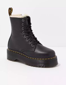 American Eagle Jadon Faux Fur Gefütterte Stiefel Damen Schwarz | BDKLS0356