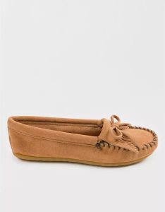 American Eagle Kilty Hardsole Moccasin Hausschuhe Damen Grau Braun | SLQOT3180