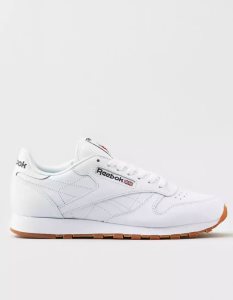 American Eagle Klassische Leder Sneakers Herren Weiß | PYAEW1092