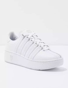 American Eagle Klassische VN Plattform Sneakers Damen Weiß | DKHJM8936