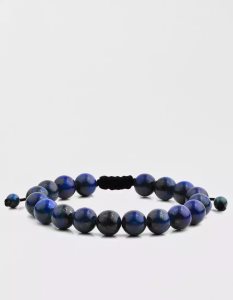 American Eagle Natural Stone Beaded Bracelet Schmuck Herren Navy | UOITJ3867