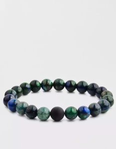 American Eagle Natural Stone Beaded Bracelet Schmuck Herren Mehrfarbig | WFULP8217