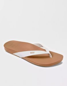 American Eagle Reef Cushion Court Flip Flops Damen Weiß | AUSCO0297