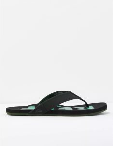 American Eagle Reef Newport Prints Sandalen Herren Schwarz | FRCZQ8347