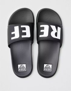 American Eagle Reef One Badelatschen Flip Flops Herren Schwarz | TIYGS3958