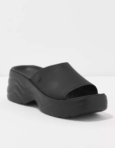 American Eagle Skyline Badelatschen Sandalen Damen Schwarz | BPOYU3418