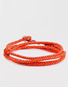 American Eagle Stainless Steel Anchor Clasp Wrap Bracelet Schmuck Herren Koralle | FMPGX9124