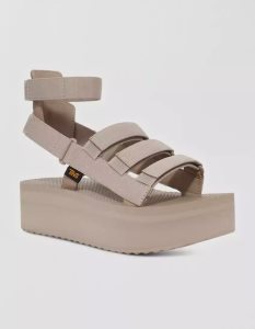 American Eagle Teva Flatform Mevia Sandalen Damen Grau | ZONMS3275