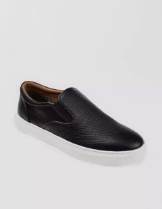 American Eagle Thomas & Vine Conley Weite Breite Leder Sneaker Freizeitschuhe Herren Schwarz | GOYUI5612