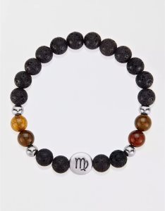 American Eagle Zodiac Bead Bracelet Schmuck Herren Dunkelbraun | HOBKA1635