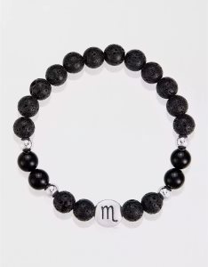 American Eagle Zodiac Bead Bracelet Schmuck Herren Schwarz | ZPHAK8095