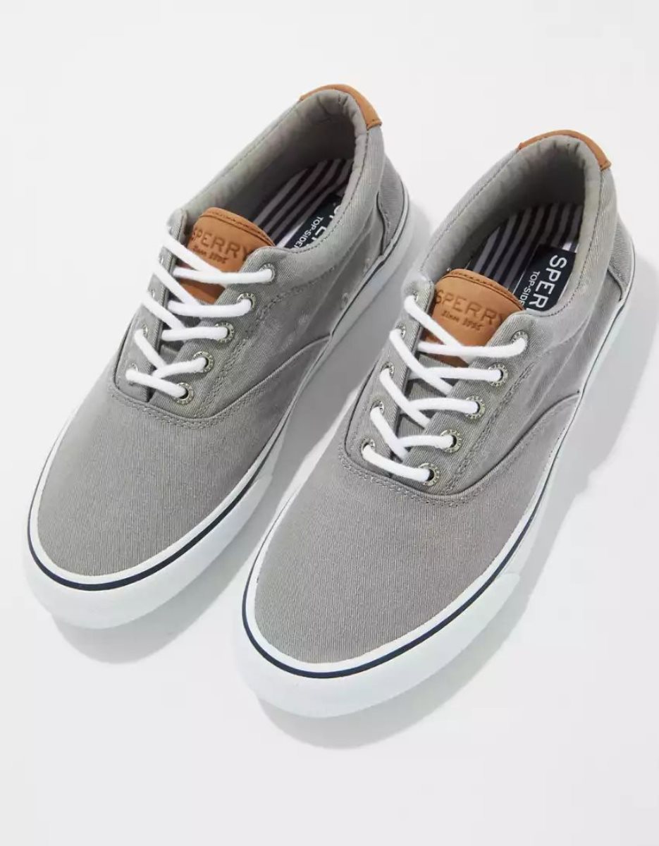 American Eagle Sperry Striper II CVO Sneaker Freizeitschuhe Herren Grau | RKAJU2316