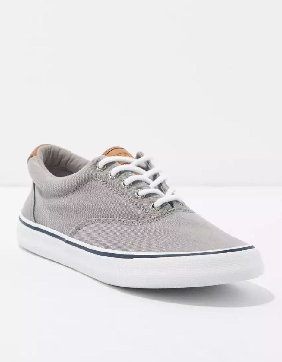 American Eagle Sperry Striper II CVO Sneaker Freizeitschuhe Herren Grau | RKAJU2316